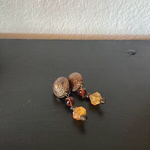 80s Boho Vintage Clip on earrings